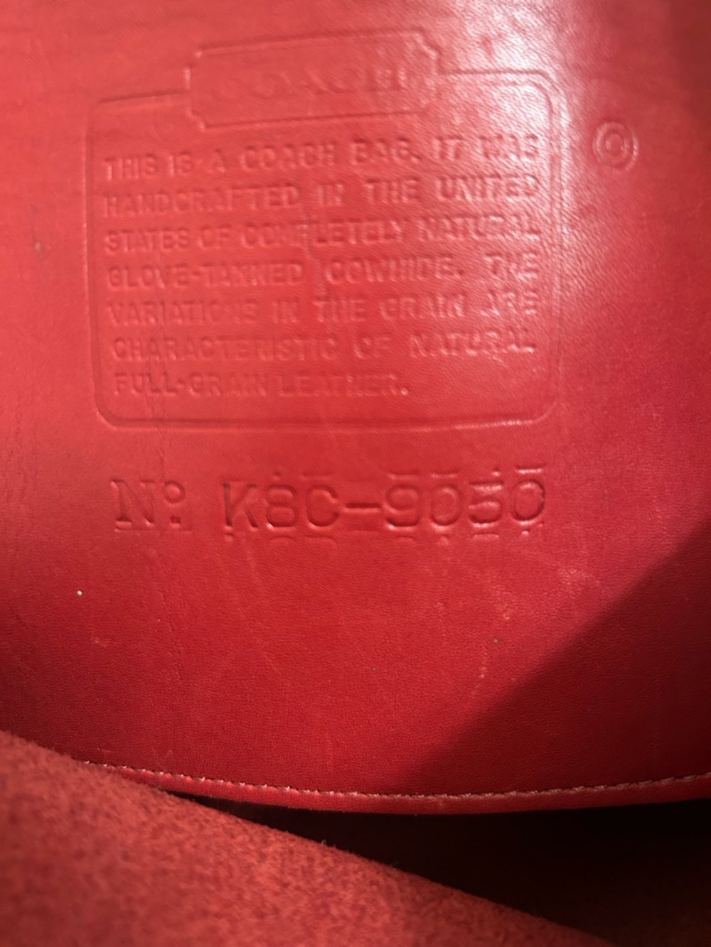 Coach❤️Vintage Red Leather Mini Dome Cha Cha Satchel K8C 9050 1998 - Picture 10 of 16
